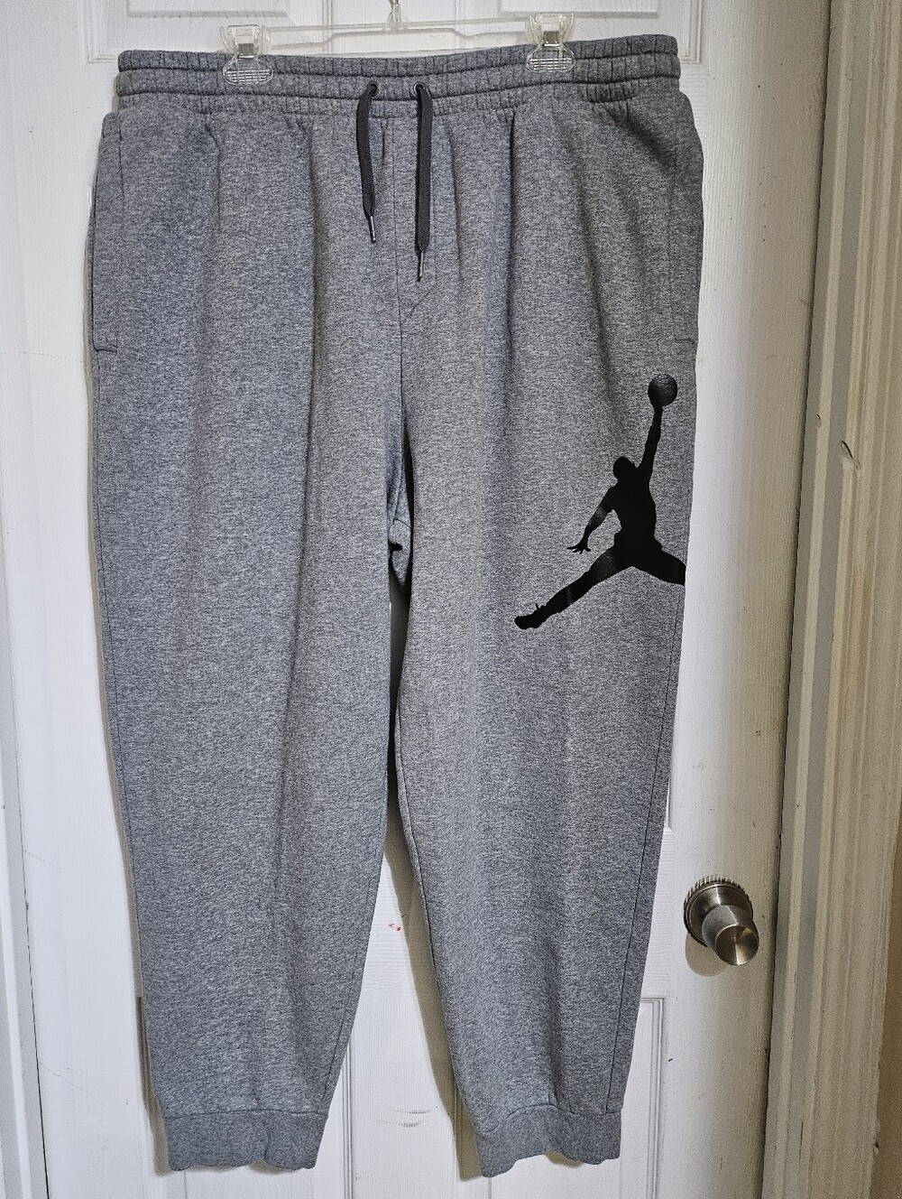 NIKE AIR JORDAN JOGGERS JUMPMAN BIG LOGO MEN'S SIZE XXL GREY